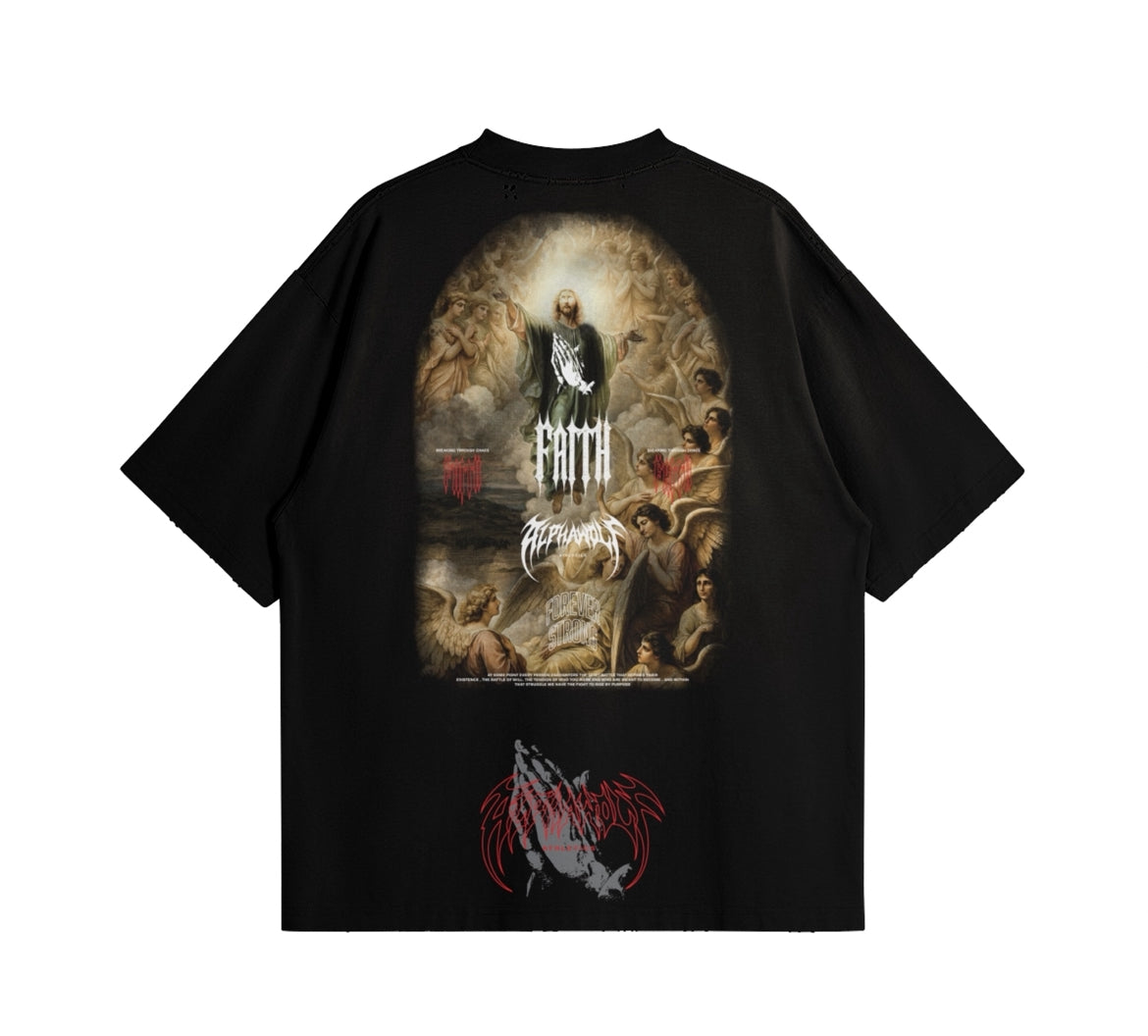 FAITH THROUGH CHAOS – OVERSIZED TEE