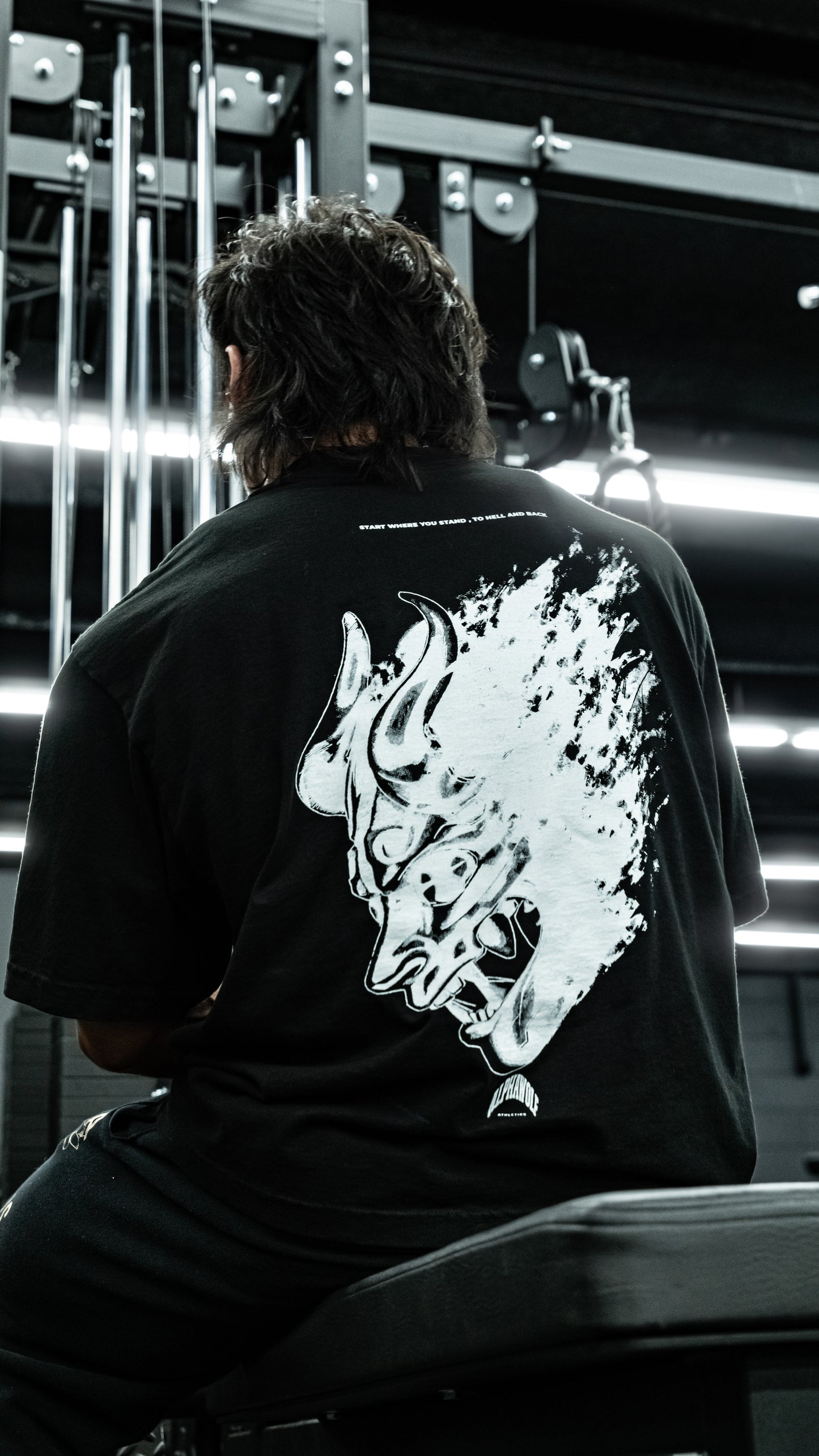 TO HELL AND BACK oversized tee