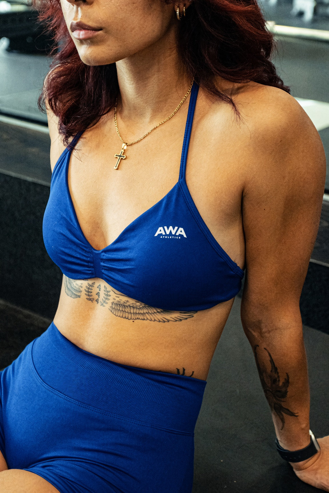 AWA 2.0 blue sports top